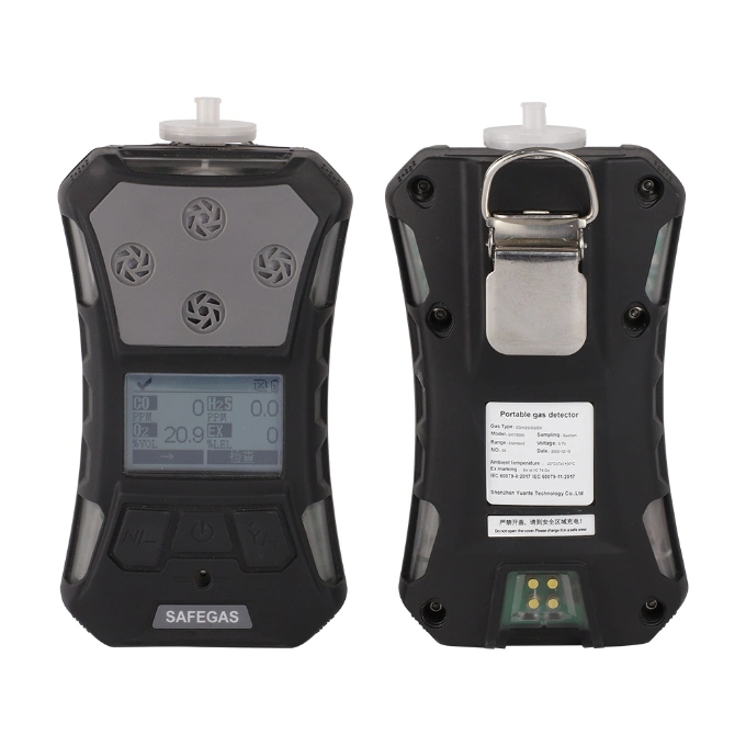 IP68 Waterproof 4 Gas Meter Portable Multi-Gas Detector Lel, Co, H2s, O2 Gas Analyzer