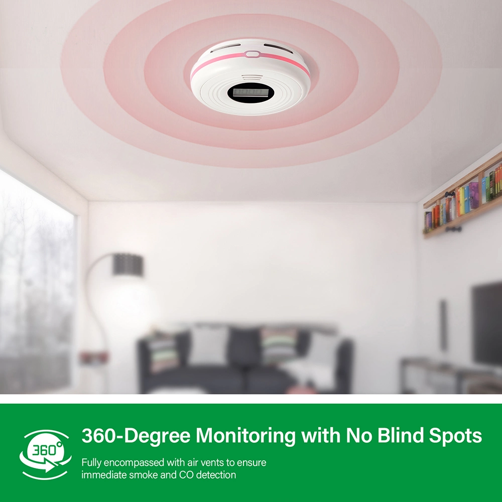 New Arrival RF433 Interlinked Combination Smoke and Carbon Monoxide Detectors